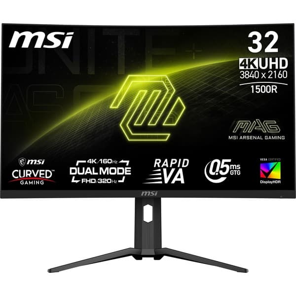 MAG 321CUPDF 31.5\" 4K UHD curved gaming monitor - View 1