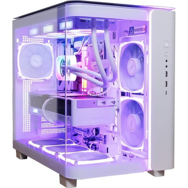 Thunderstorm Pro Ryzen 7 - RTX 5070 Ti White gaming pc - View 1