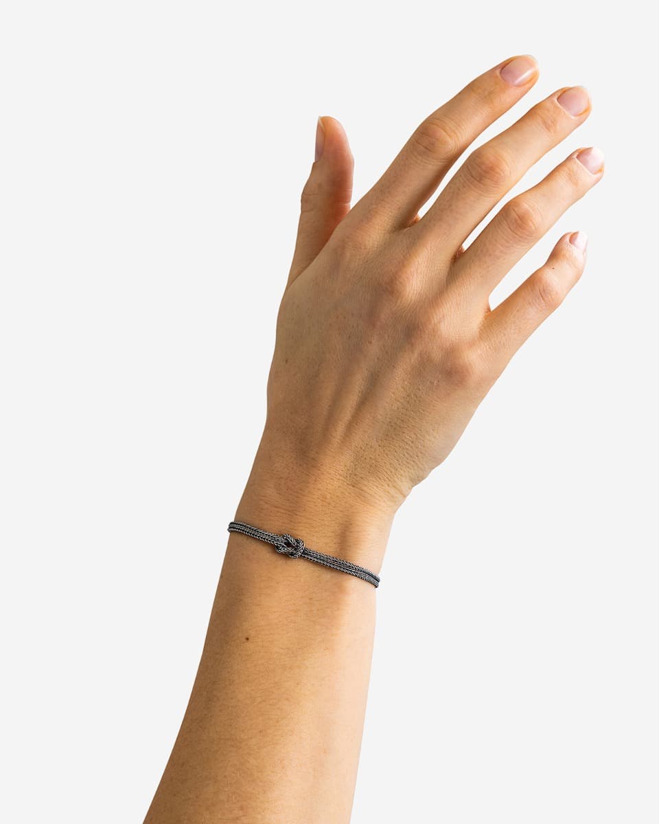 Armband Barbara Mini Geknoopt Zilver thumbnail 3