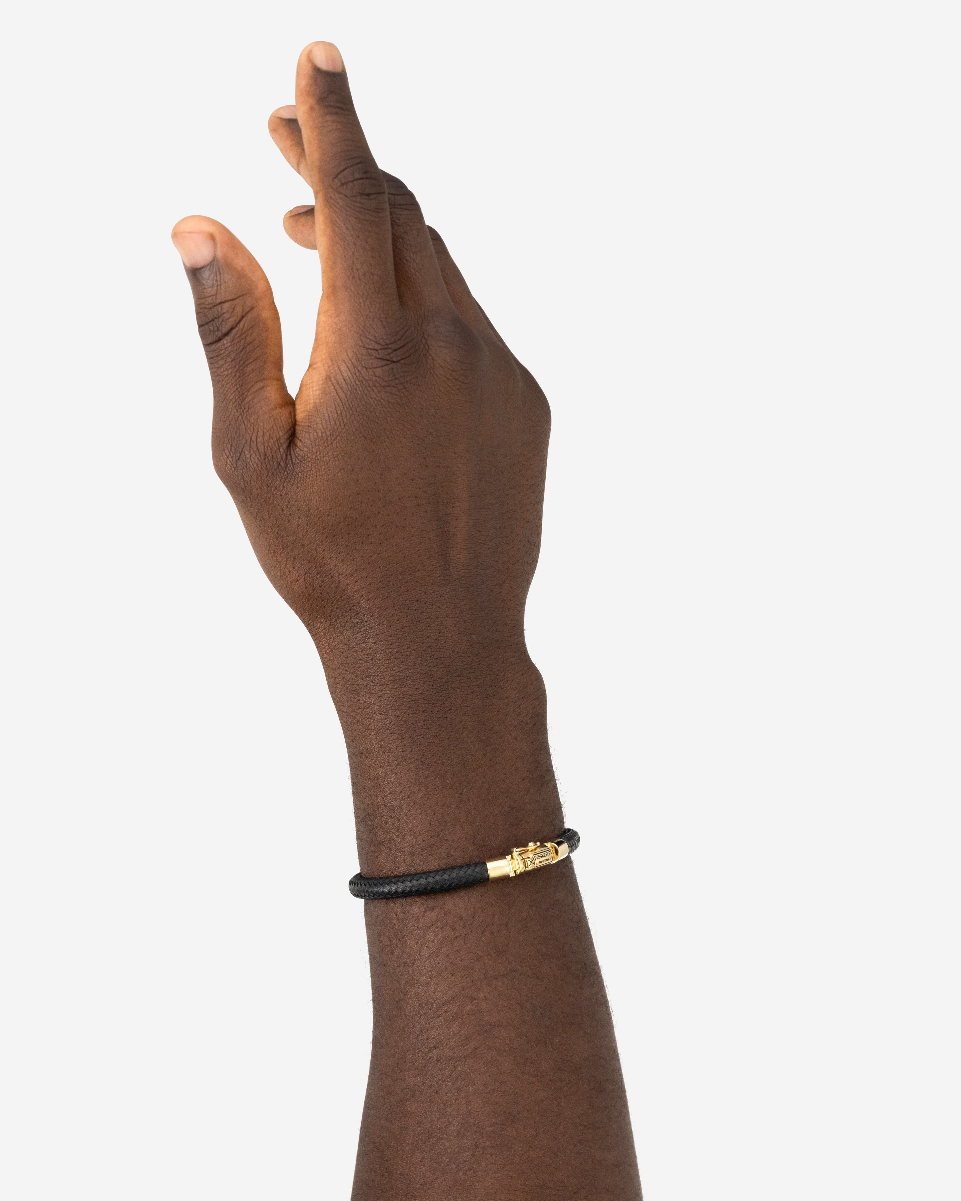 Armband Bennett leer Goud 14kt thumbnail 4