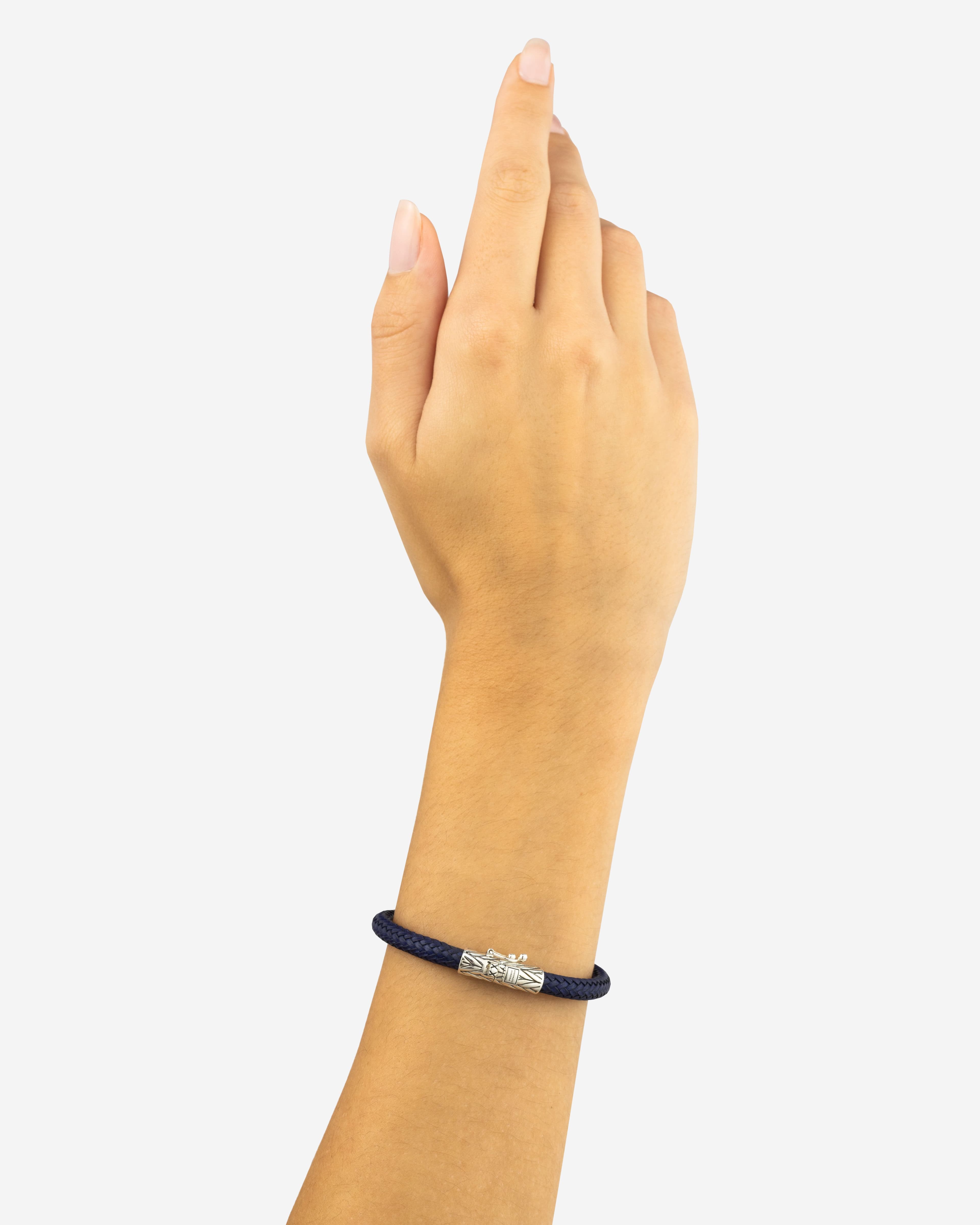 Armband Ellen Leer Navy thumbnail 4