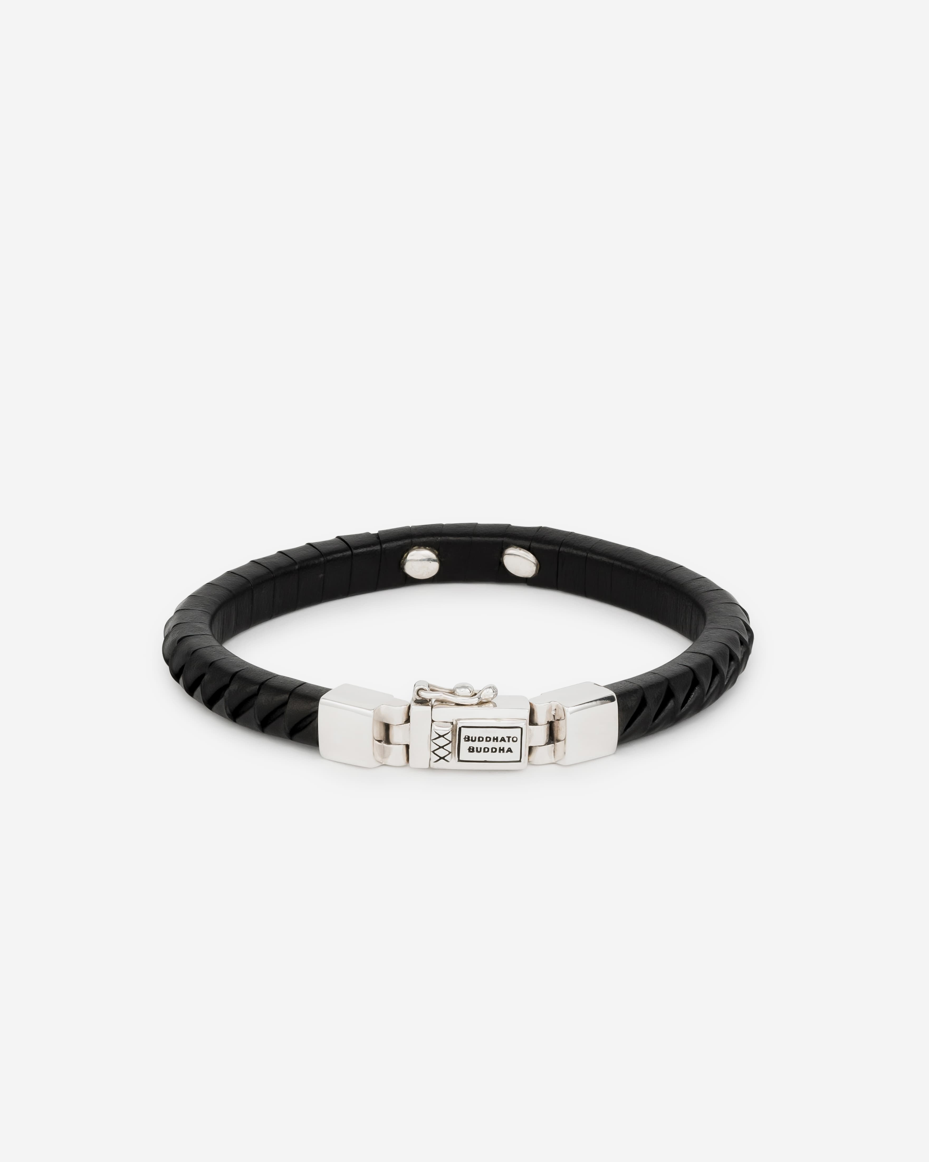 Armband Komang Small Leer Zwart - View 1