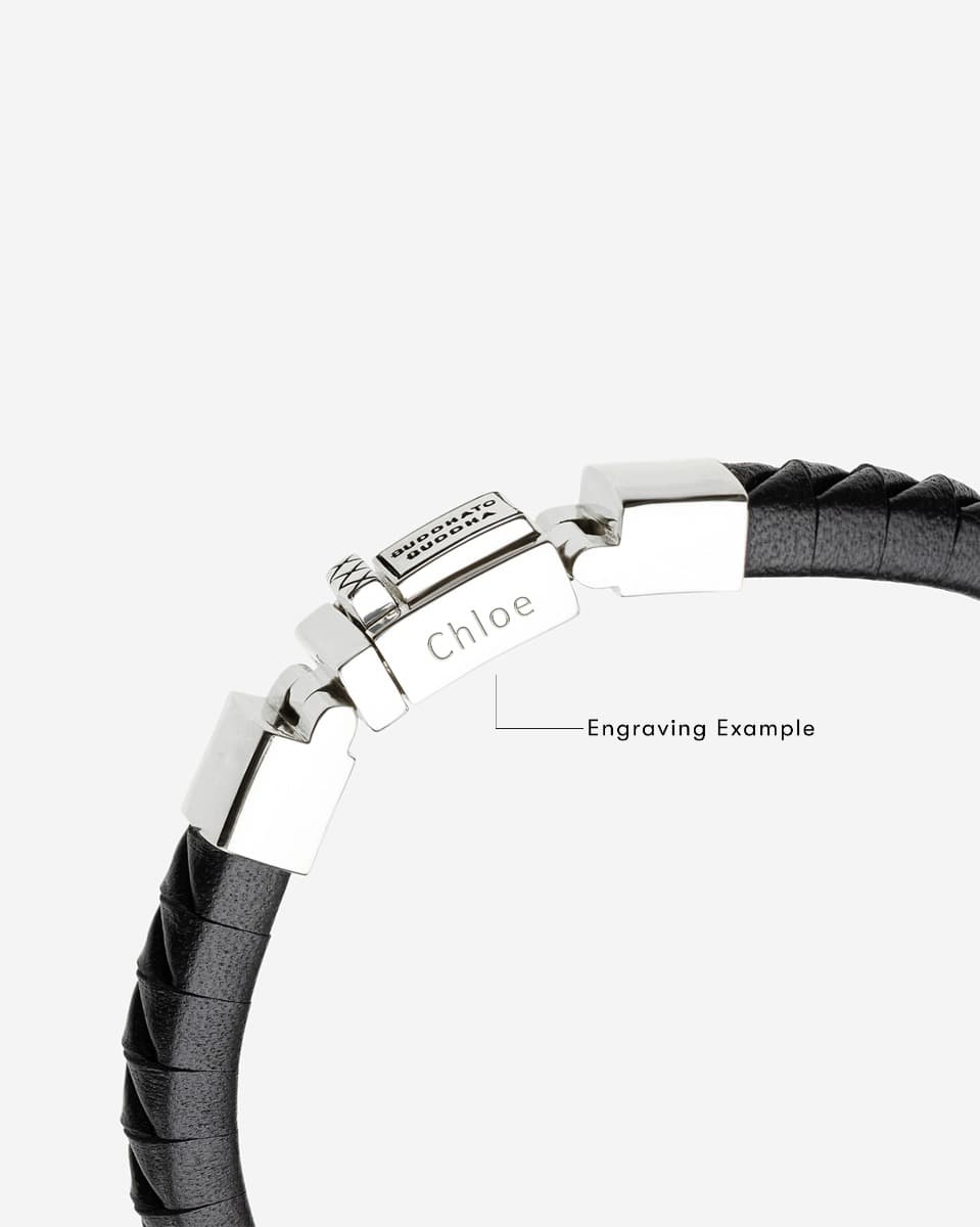 Armband Komang Small Leer Zwart thumbnail 3