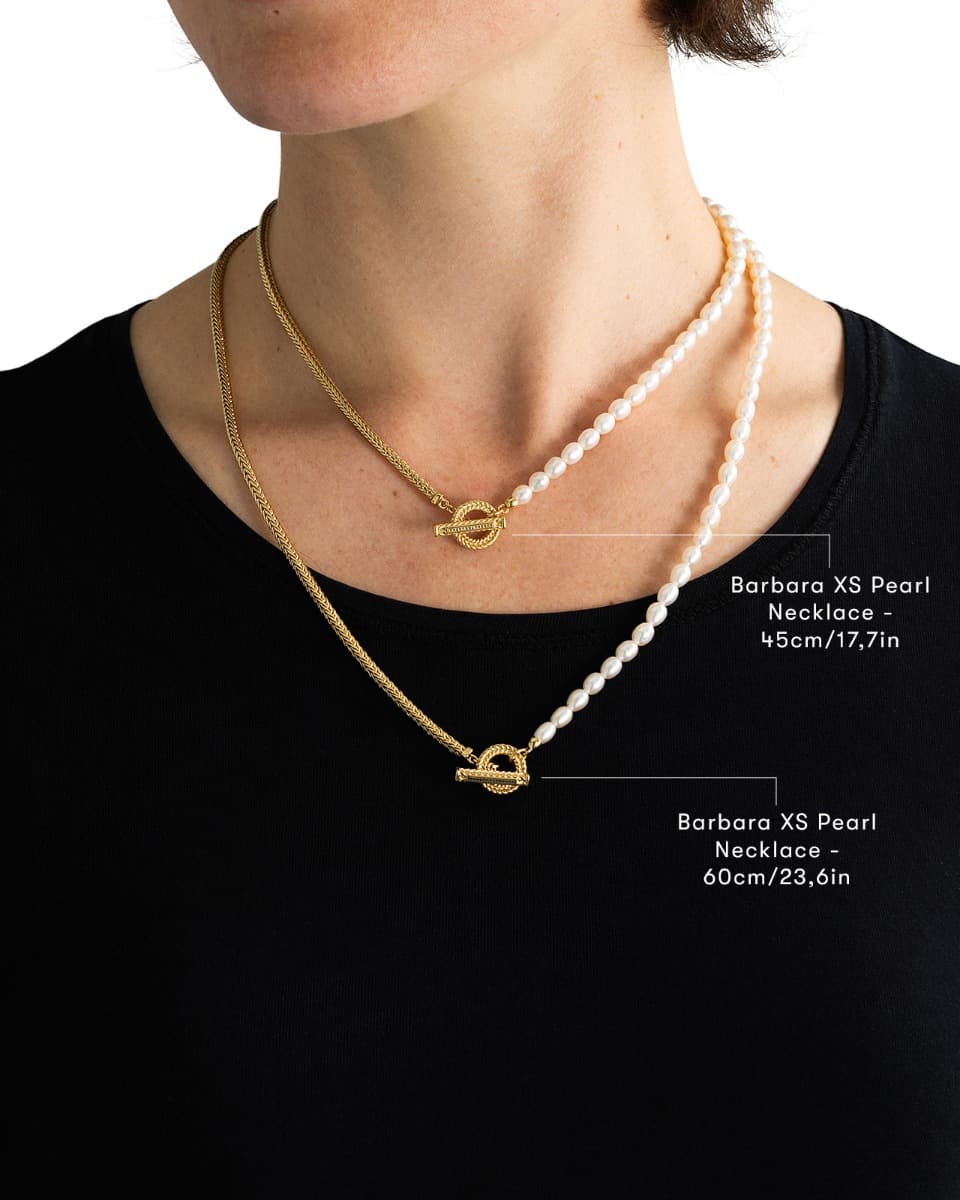Ketting Barbara Mini Parel Verguld thumbnail 4