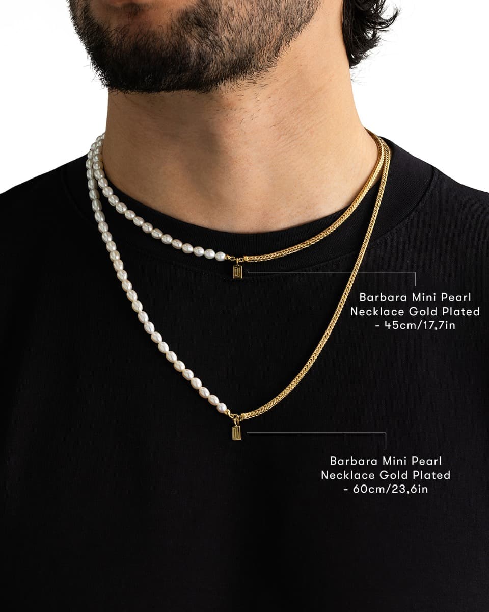 Ketting Barbara Mini Parel Verguld thumbnail 5