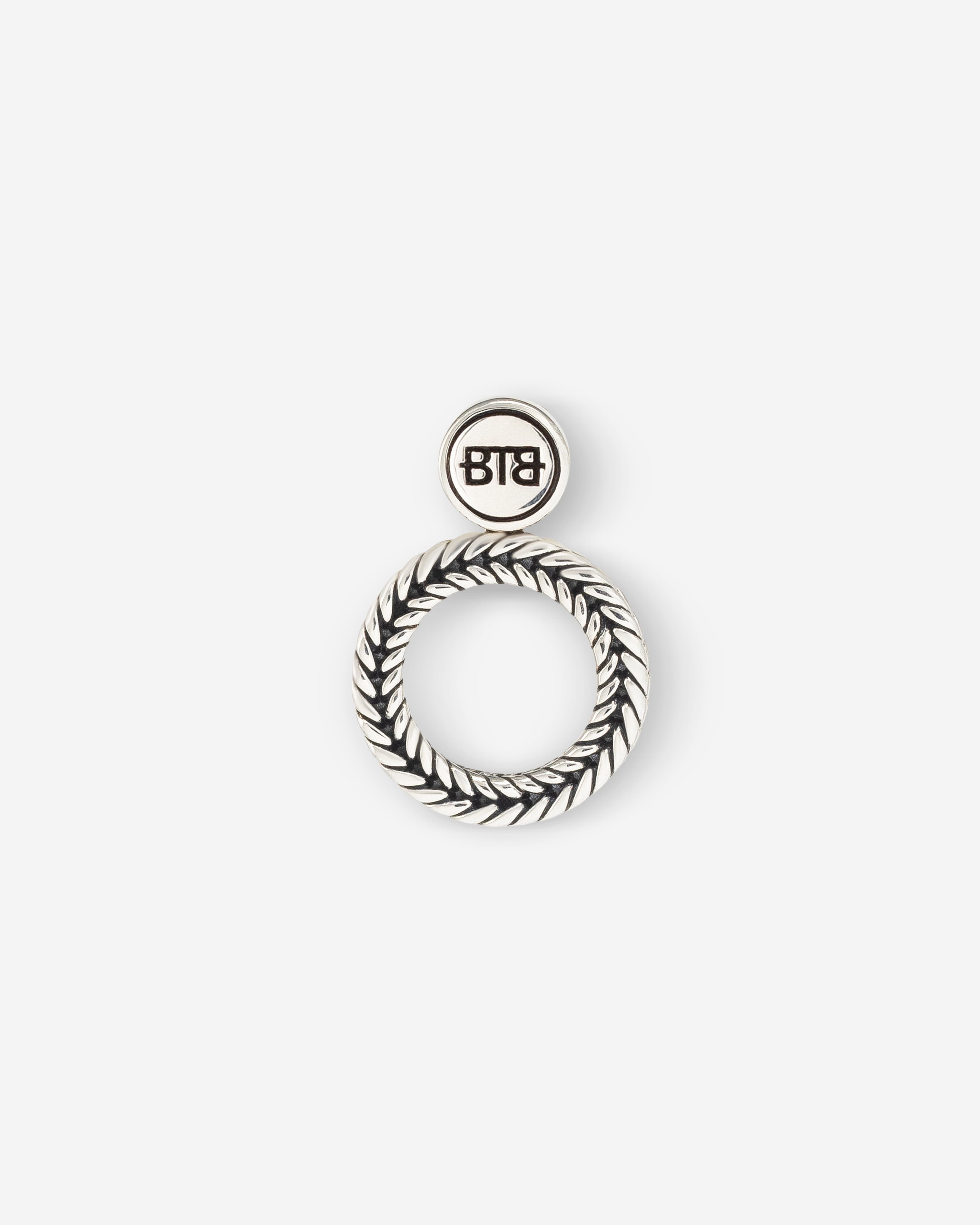 Oorbel Barbara Rond Zilver Single Piece thumbnail 2