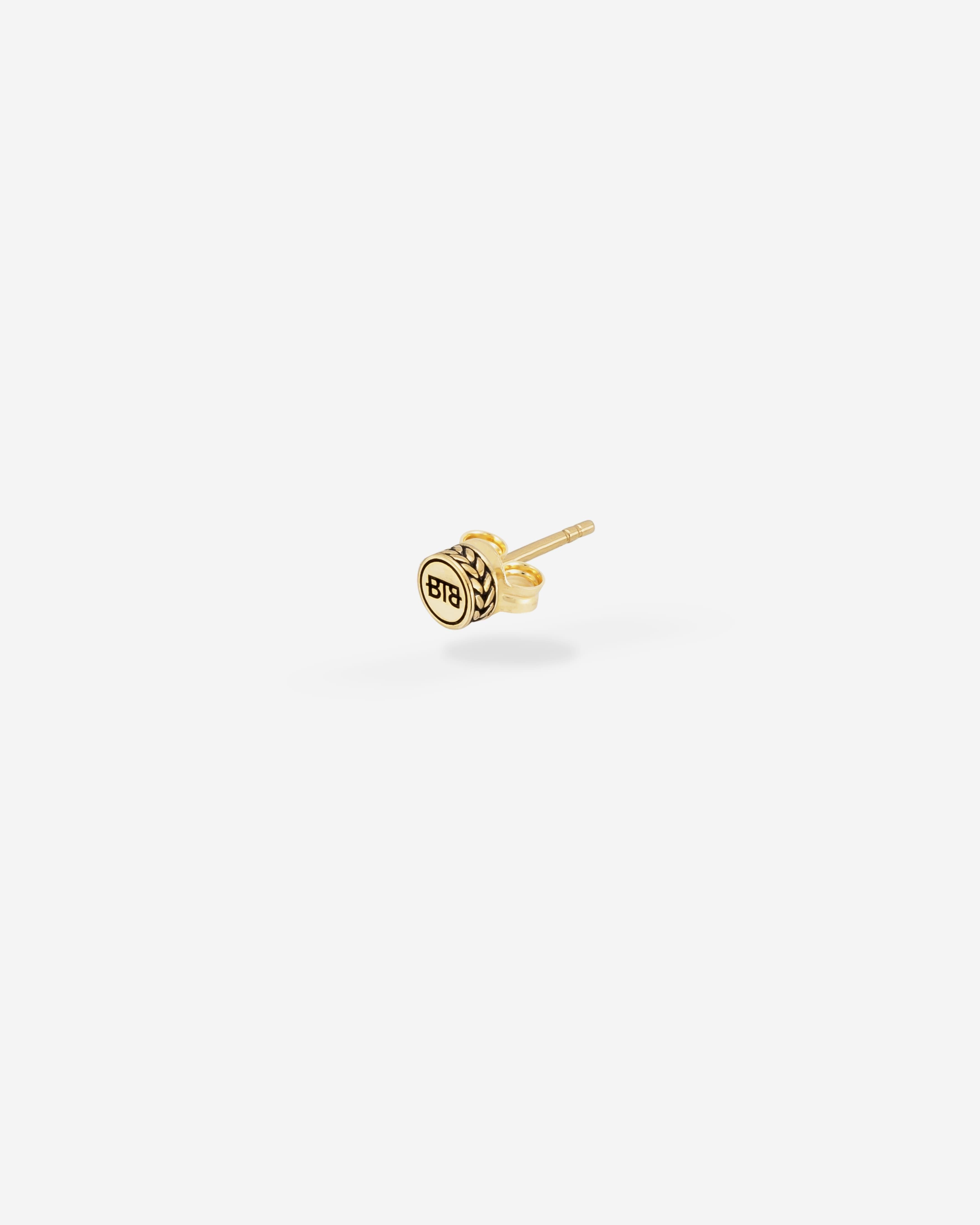 Oorknopje Barbara Logo 14kt Goud Single Piece - View 1