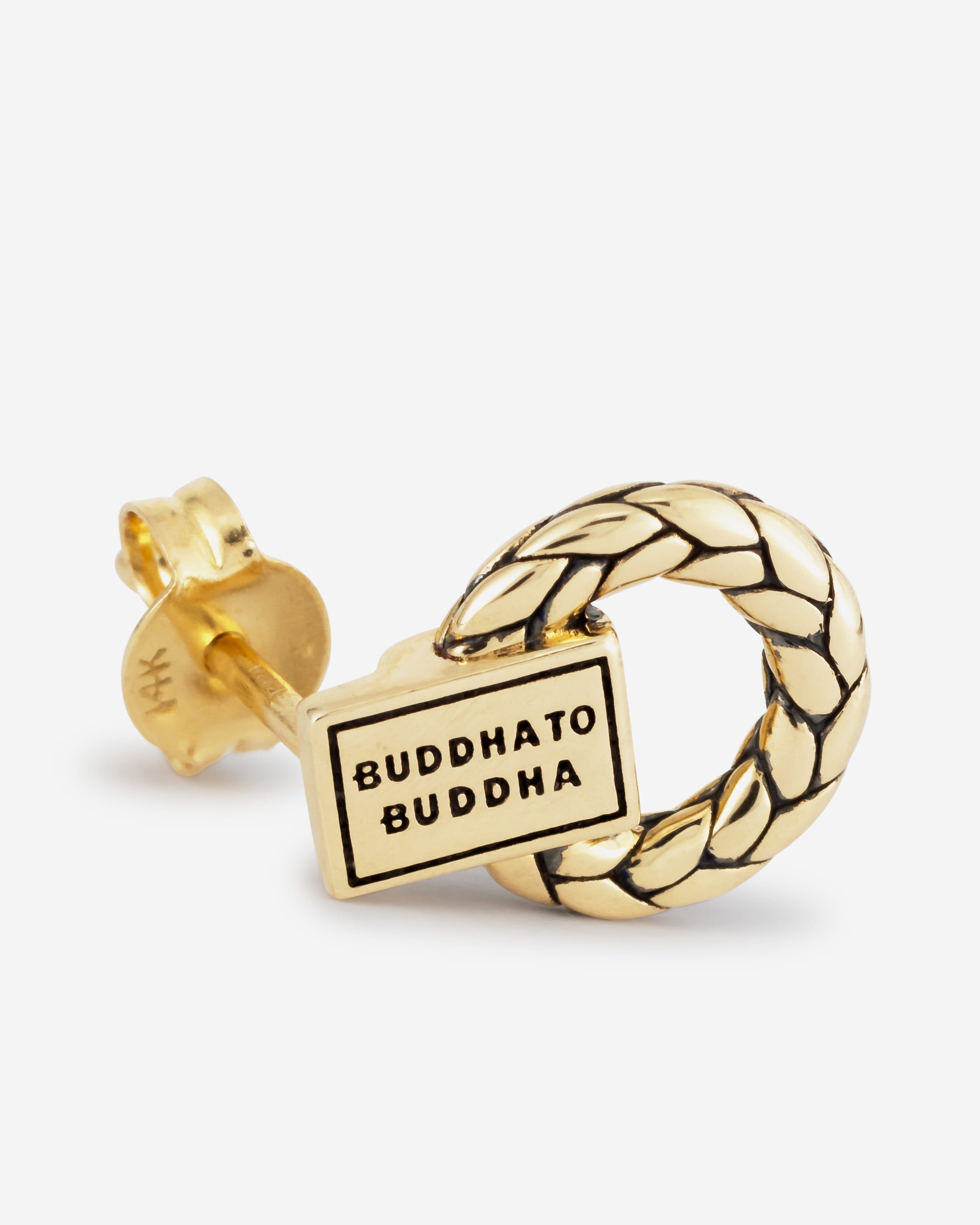 Oorknopje George 14kt Goud Single Piece thumbnail 3
