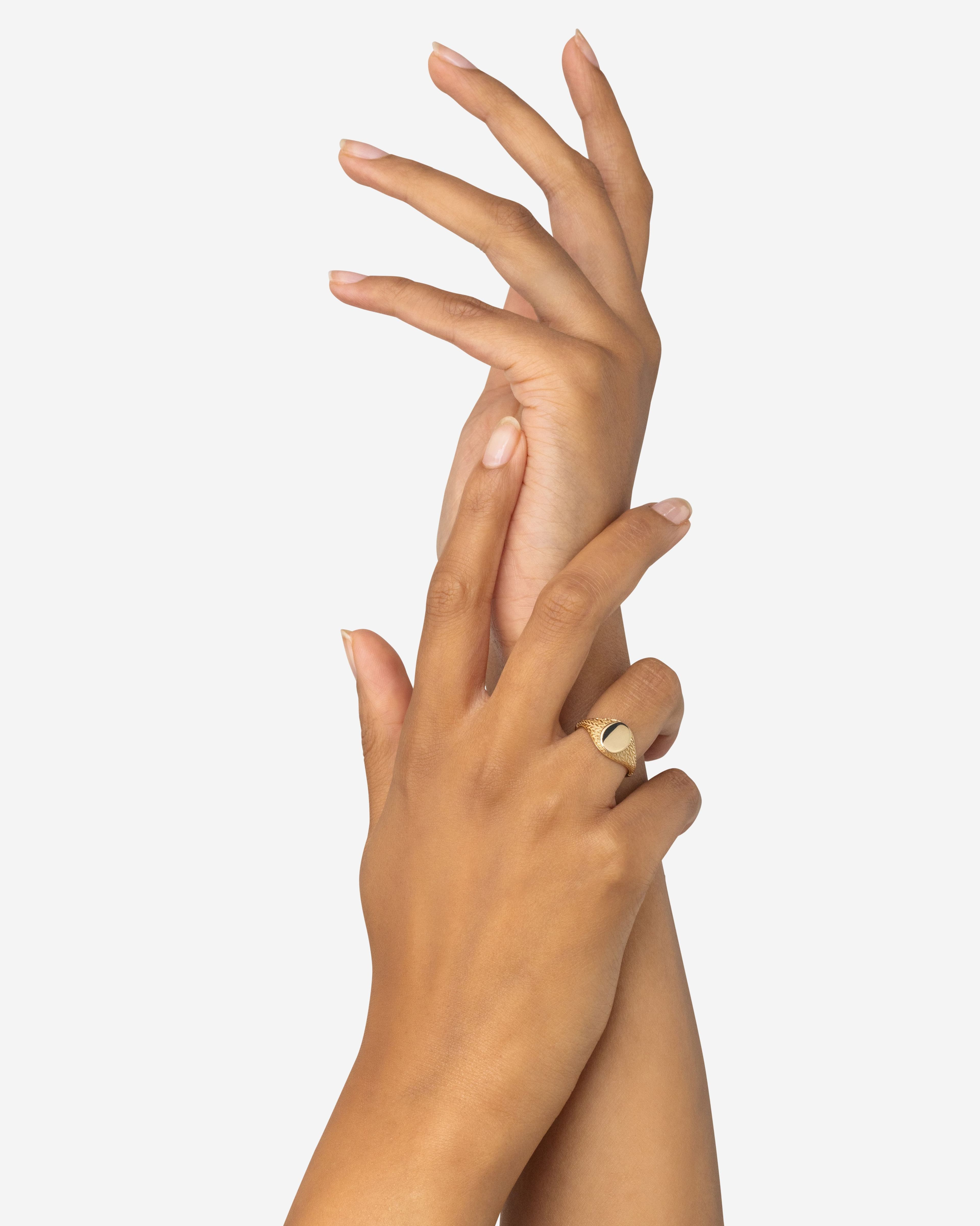 Ring Ellen Signet Goud YG 14kt thumbnail 4