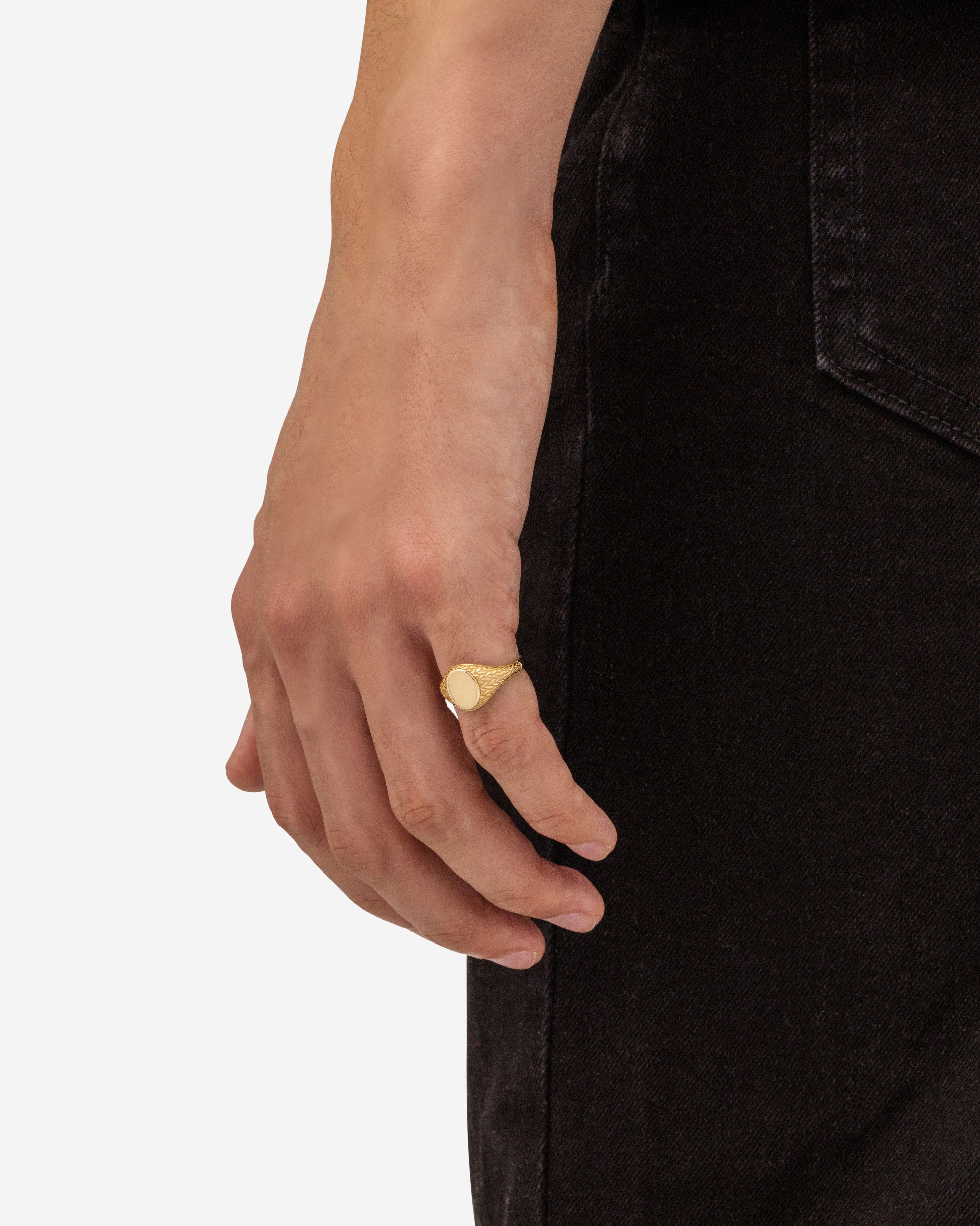 Ring Ellen Signet Goud YG 14kt thumbnail 6