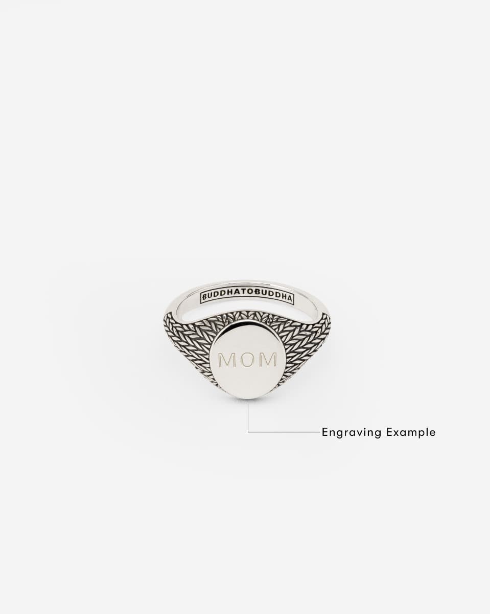 Ring Ellen Zegel Zilver thumbnail 3