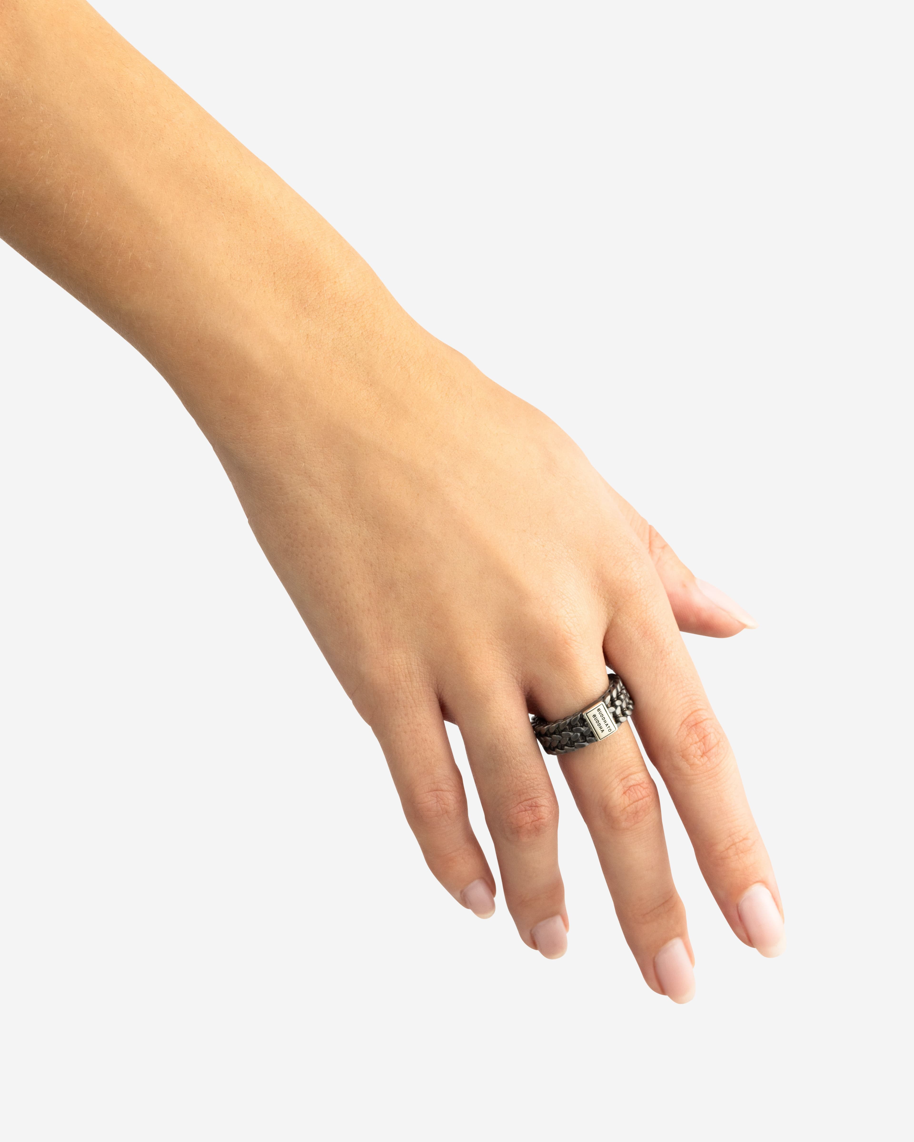 Ring Julius Zwart Rhodium Zilver thumbnail 3