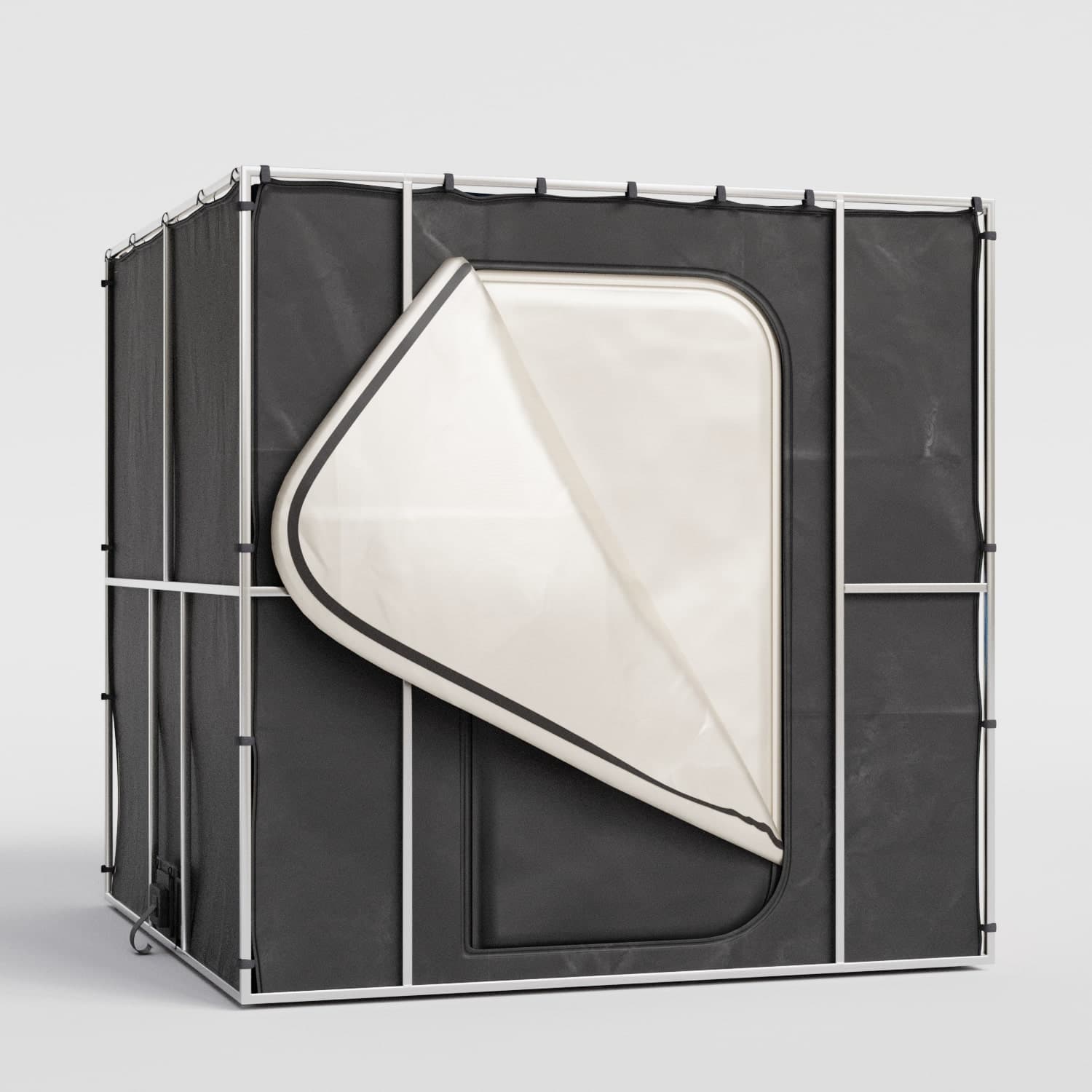 Large Faraday Tent RENTAL- LX Black RF/EMI Portable Shielding Enclosure Room (7′ x 7′ x 6. - View 1