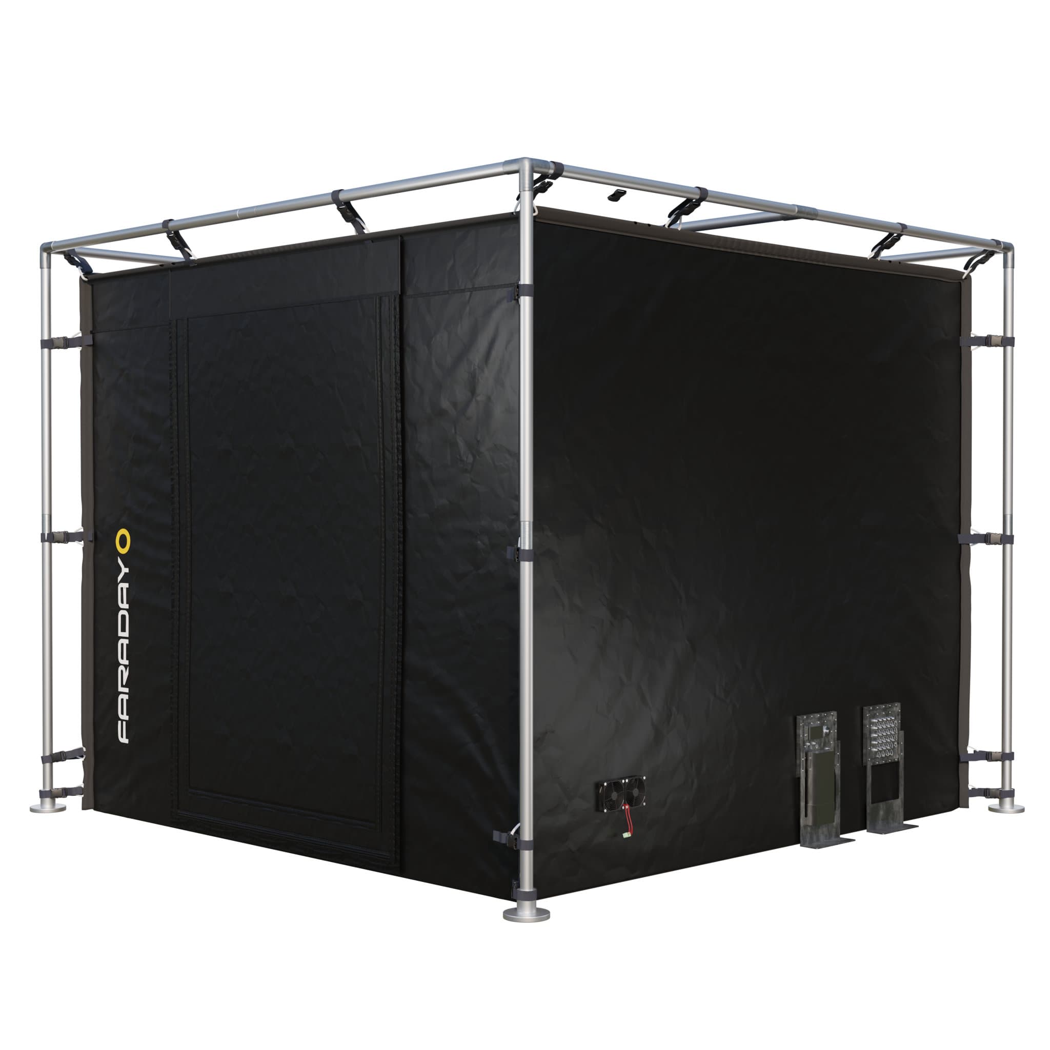 X-Large Faraday Tent – LX Black RF/EMI Shielding Enclosure Room (9′ x 9′ x 6.5′) thumbnail 3