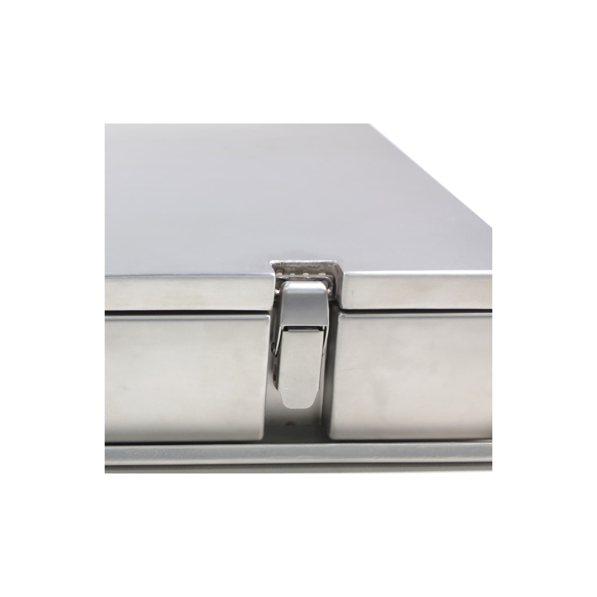 Solid Metal Faraday Cage Box – Hinged & Latched Stainless Steel thumbnail 3