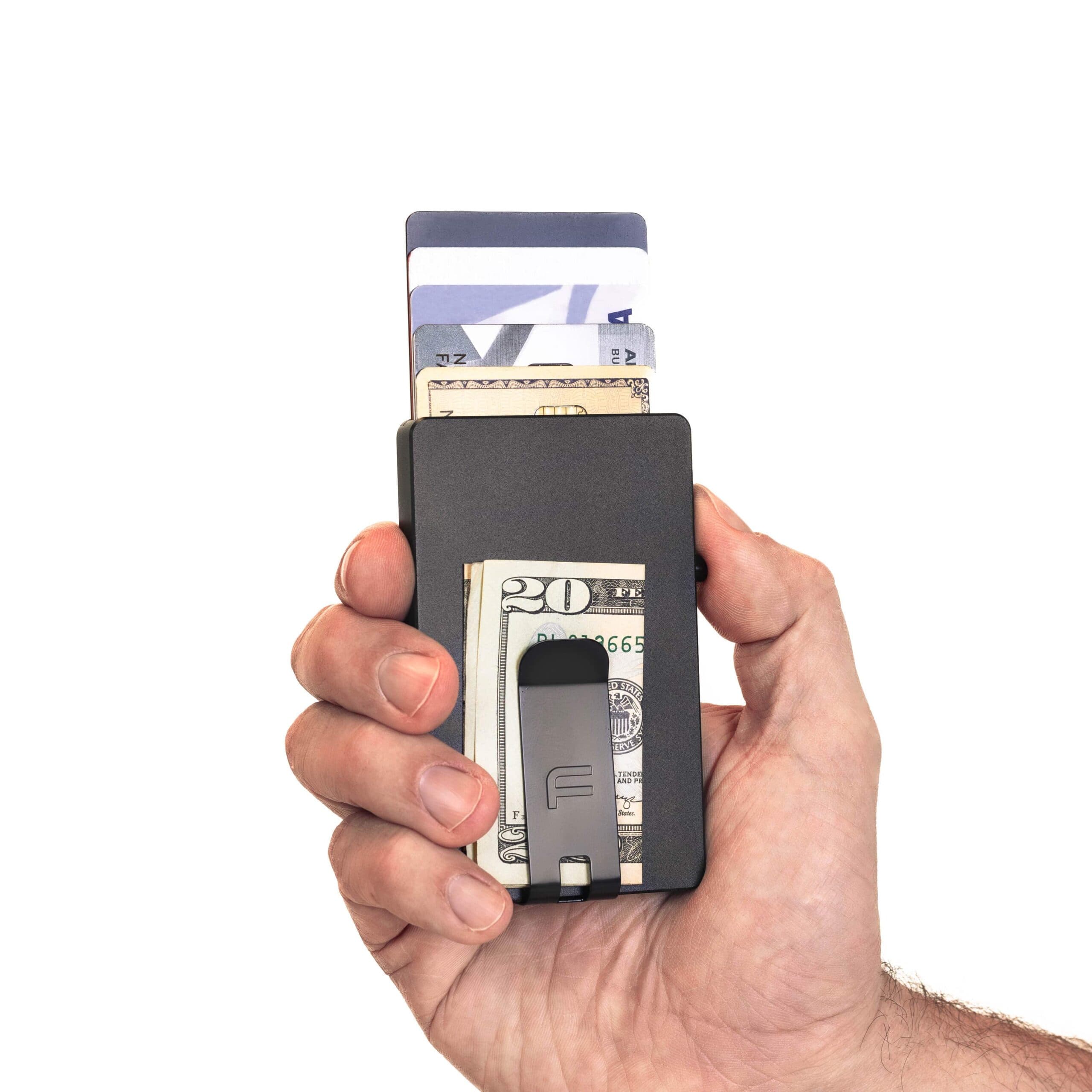 Faraday Wallet – RFID Aluminum Cardholder - View 1