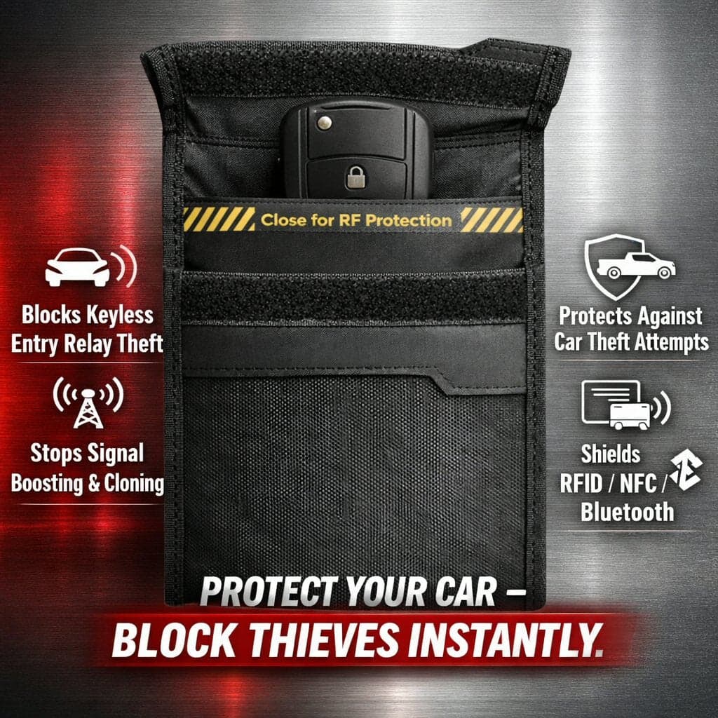 VKPS1 Keyless Car Key Faraday Bag - Anti-Theft Signal Blocker Pouch thumbnail 2