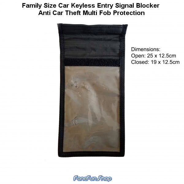 Family Sized Car Key Faraday Bag Signal Blocker for Keyless Car Fob Anti-Theft Protection thumbnail 3