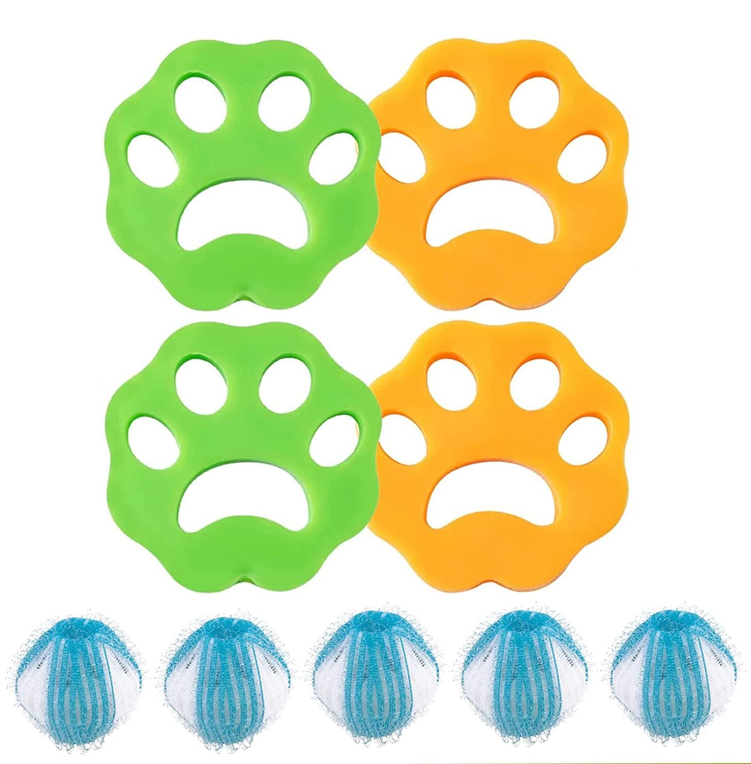 Pakket van 9 herbruikbare huisdierenhaarverwijderaars voor wasmachine, ideaal voor honden- en - View 1