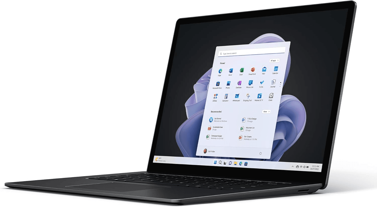 Microsoft Surface Laptop 5 i7-1255U/16GB/512GB SSD/15"/2K/Touchscreen/W11/Zwart Engels (UK) - View 1