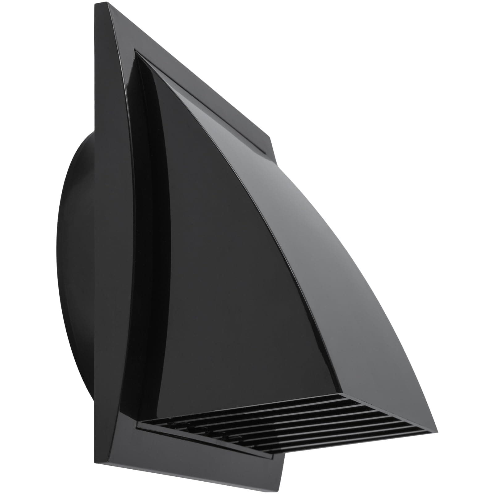 Repa Market 6-inch zwarte afdekplaat voor ventilatie, buiten/binnen, UV-bestendig, duurzaam - View 1
