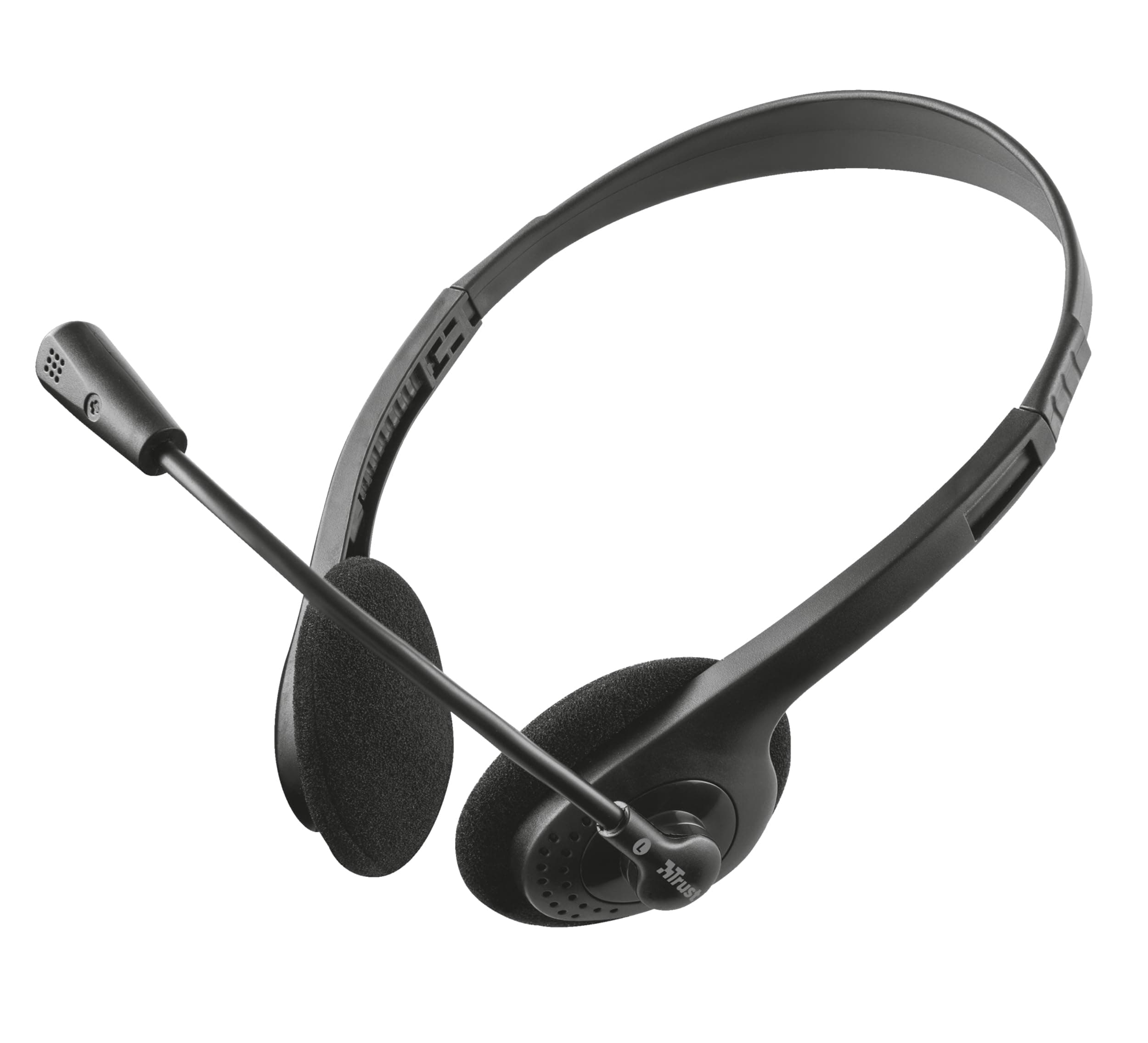 Trust Ziva Chat Headset Stereoheadset met flexibele microfoon zwart - View 1