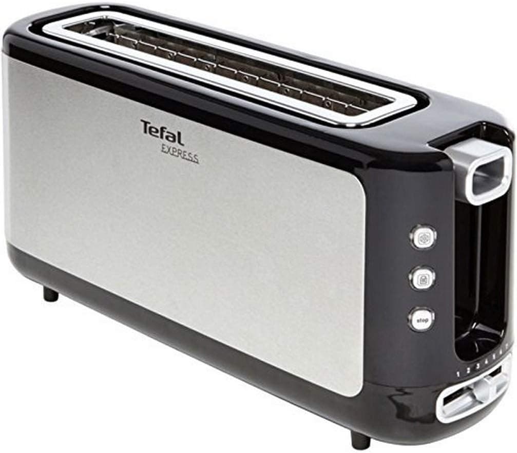 Tefal TL365ETR Broodrooster 1000 W, 1 sneetje, zwart/roestvrij staal - View 1