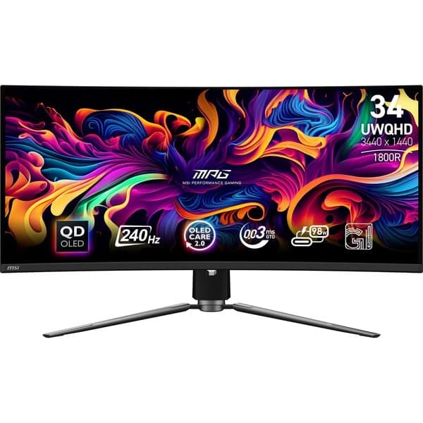 MPG 341CQPX QD-OLED 34.18\" Curved UltraWide gaming monitor - View 1