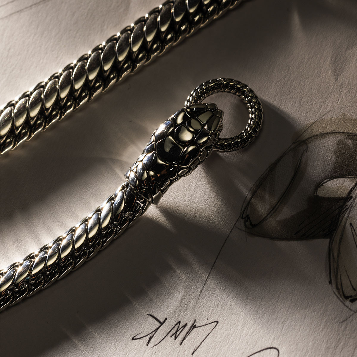 Armband Ben XS Slang Zilver