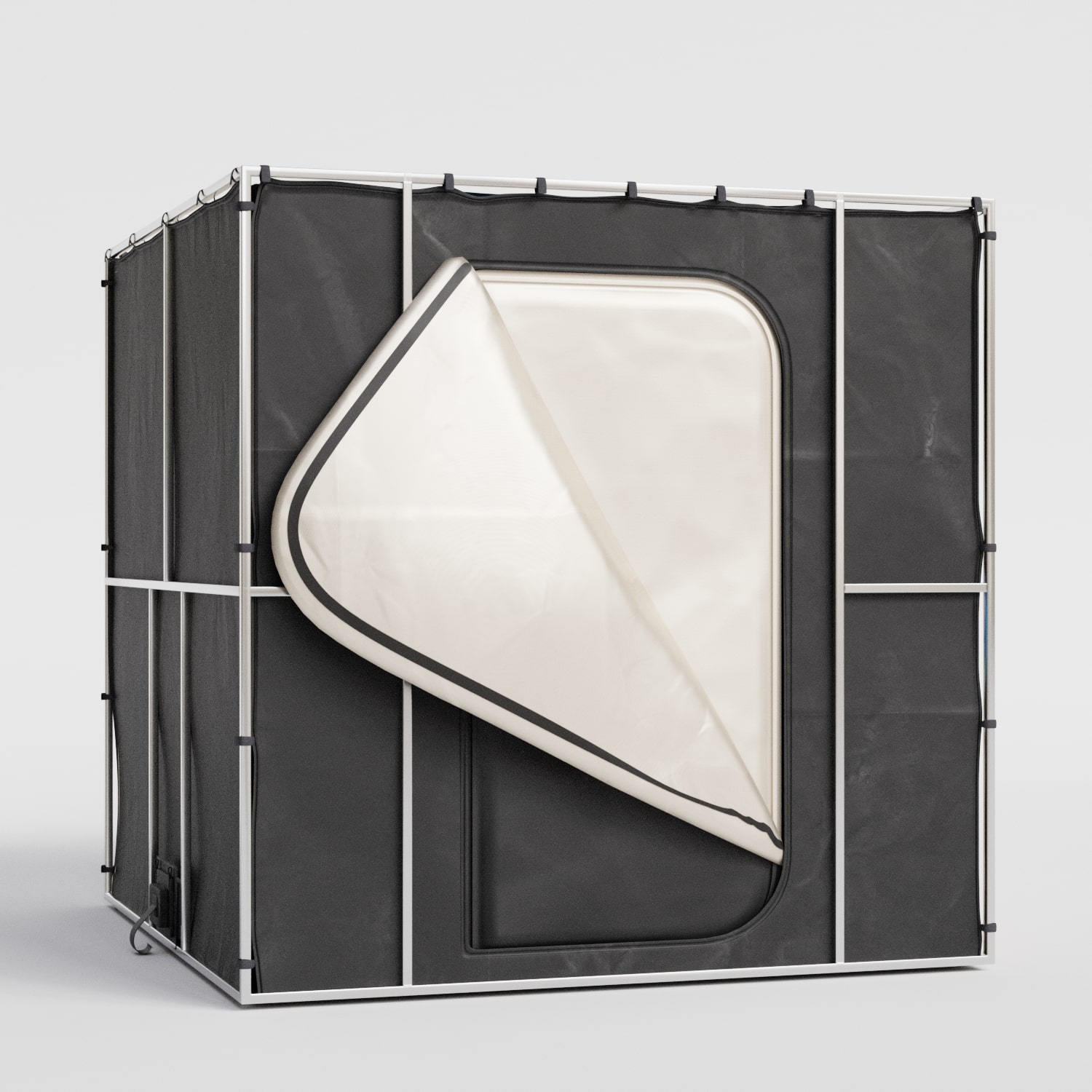 Large Faraday Tent RENTAL- LX Black RF/EMI Portable Shielding Enclosure Room (7′ x 7′ x 6.