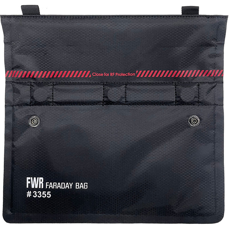 FWR Water Repellent Faraday Bag for Phone - Signal Blocking Pouch Magnetic Closure 25 x 17.5