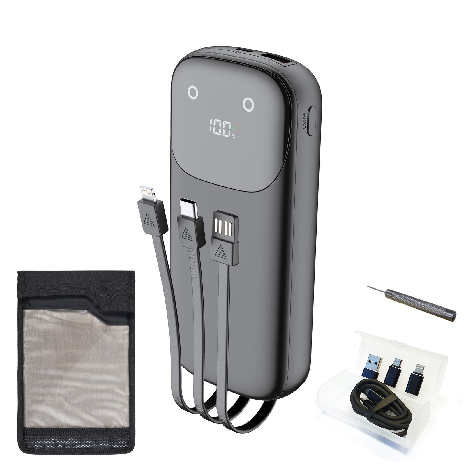 FoneFunShop Battery Powered Faraday Bag Seizure Kit (SK1)