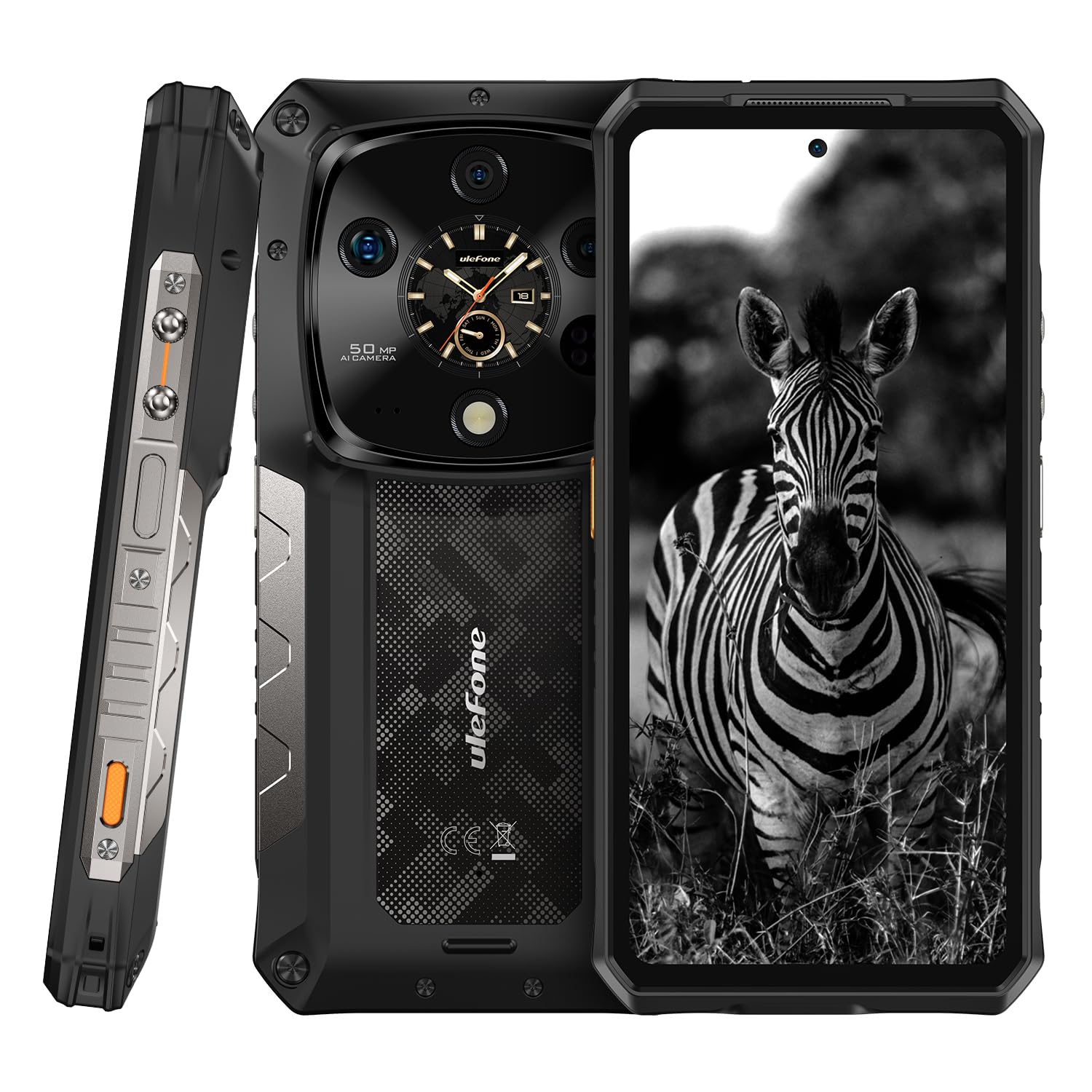 Ulefone Armor 28 Ultra 6.67"/16 GB/1 TB/Zwart Robuuste 5G-smartphone met 10600 mAh-batterij