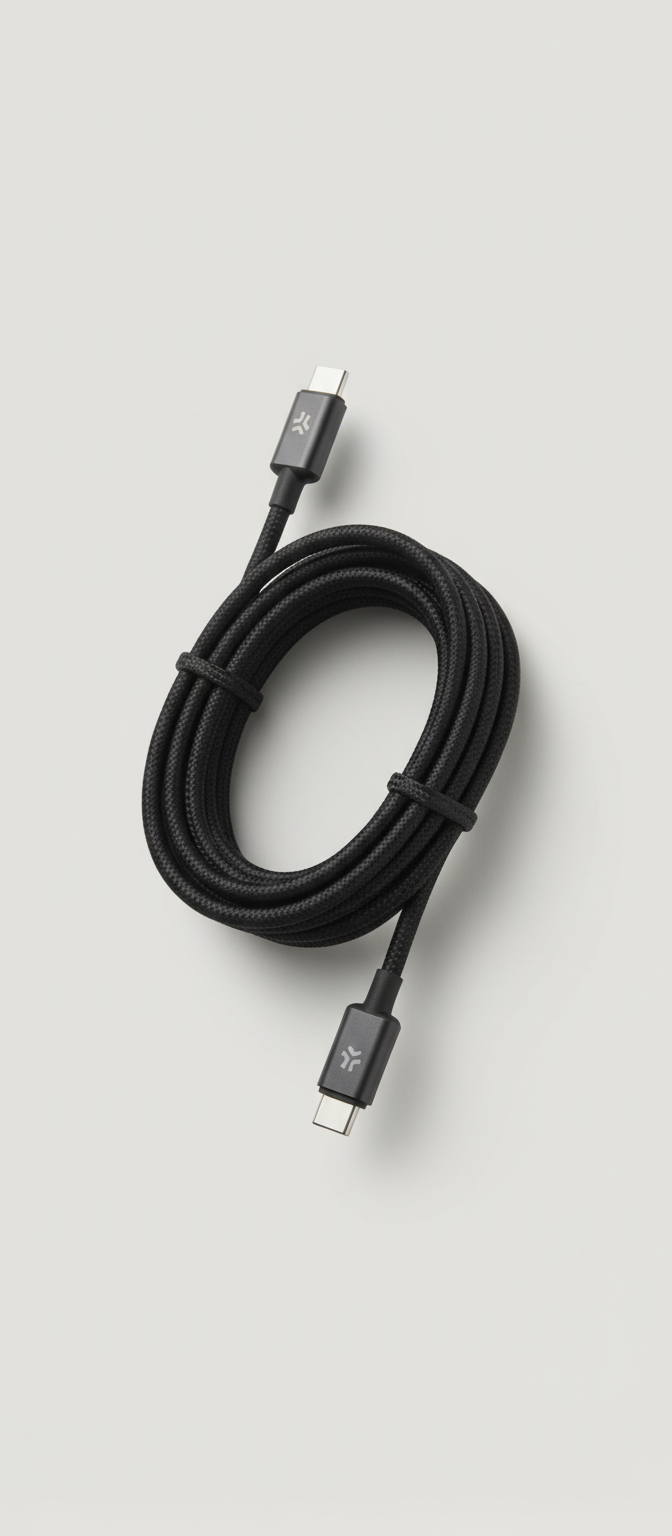 Celly Magnetische USB-C naar USB-C Kabel 2m, Snelladen, Synchronisatie, 2 Meter