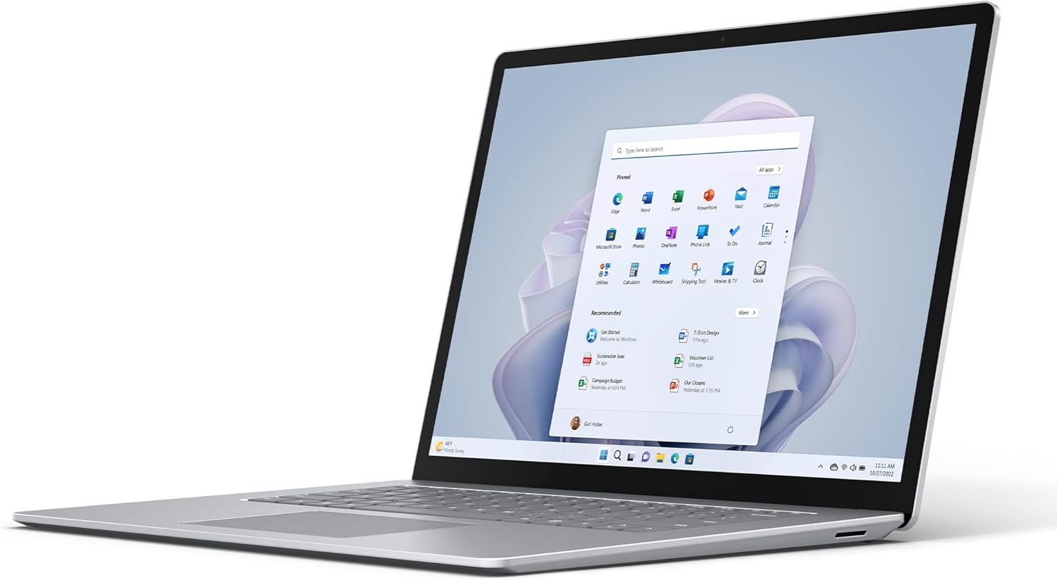 Microsoft Surface Laptop 5 i5-1235U/16GB/512GB SSD/13.5"/2K/Touchscreen/W11/Platina/Frans