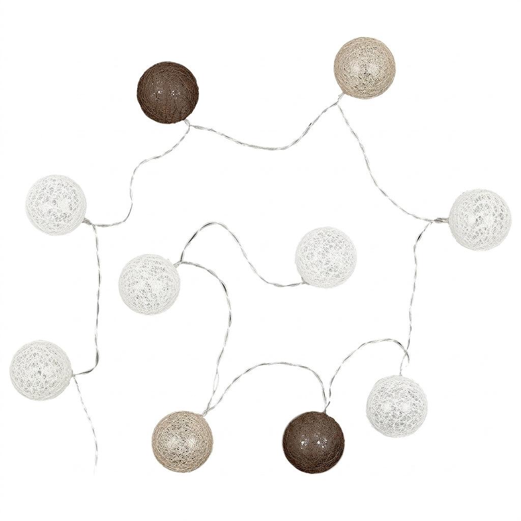 Home Deco Light Lichtsnoer 10 LED met draadballen 190 cm
