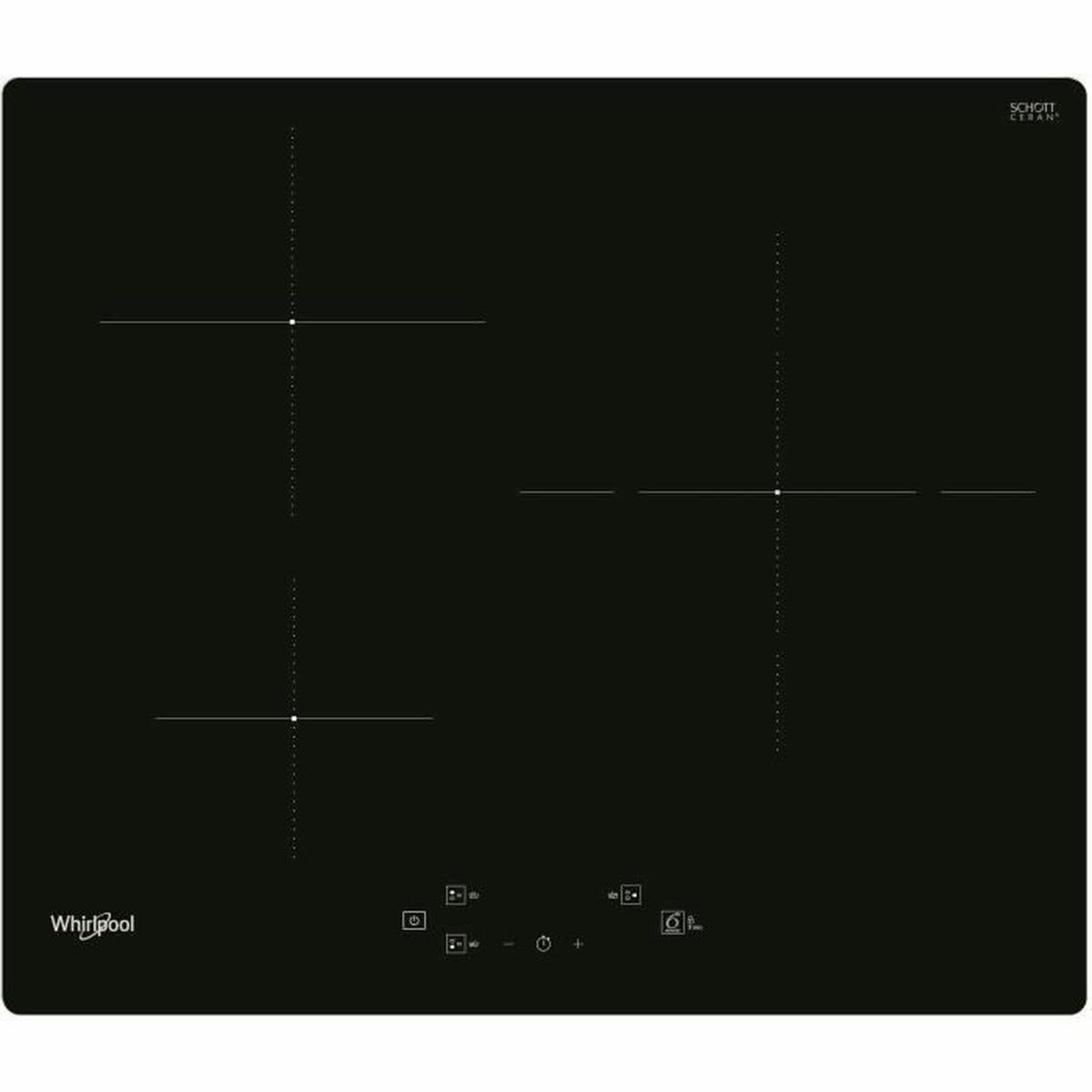 Whirlpool WS Q1160 NE Inductiekookplaat 59 cm 3 zones 7.2 kW Zwart