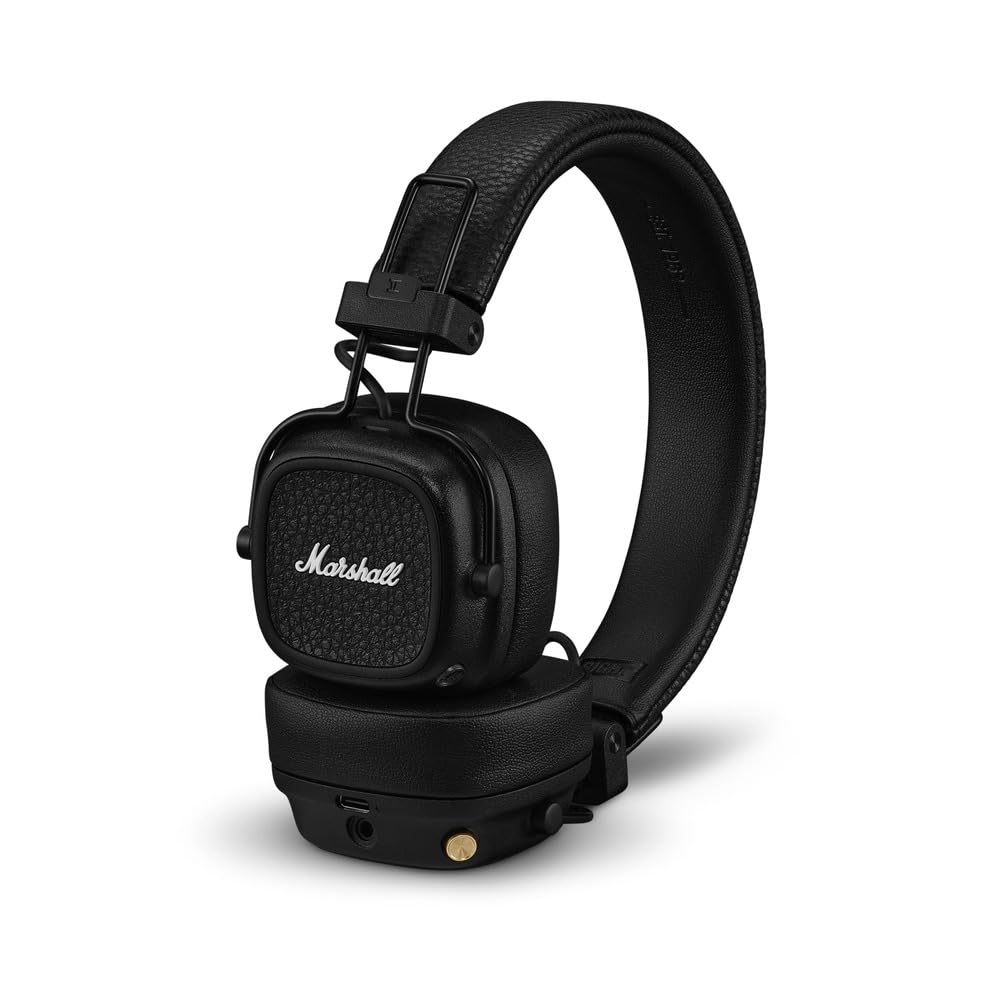 Marshall Major V Draadloze Bluetooth-hoofdtelefoon met 100u batterijduur Zwart
