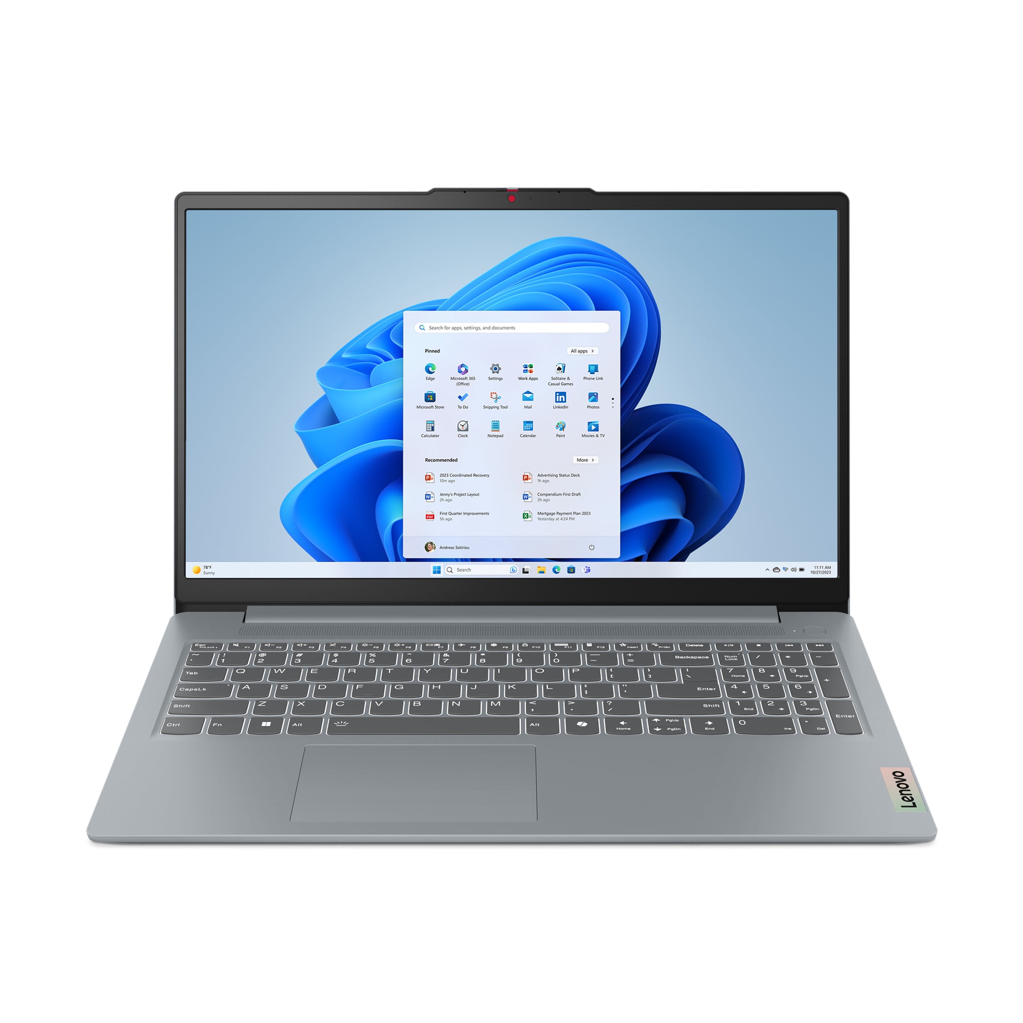 Lenovo 83L70023MH Intel N250/8GB/512 GB SSD/15.6 Full HD/Windows 11 Home Laptop Grijs