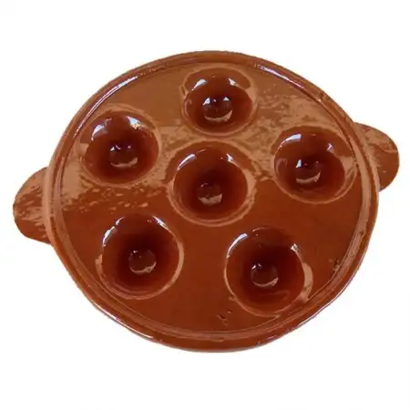 Baillén Bord keramische eieren 16 cm geglazuurd aardewerk