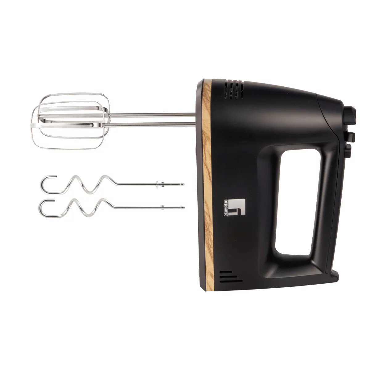 Bergner Charcoal staafmixer 300W 5 snelheden zwart roestvrij staal